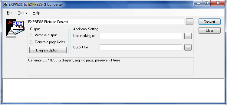 EXPRESS-G Layout Windows Control Panel