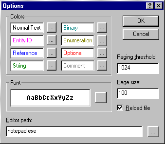 Options Dialog