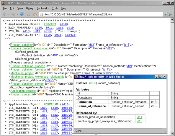 STEP P28 XML in a Web Browser