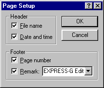 Page Setup Dialog