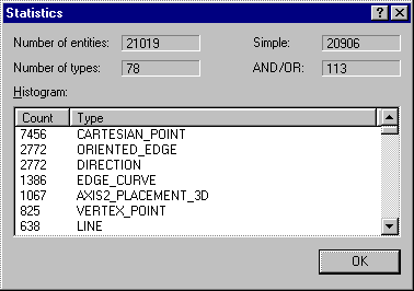 Statistics Dialog