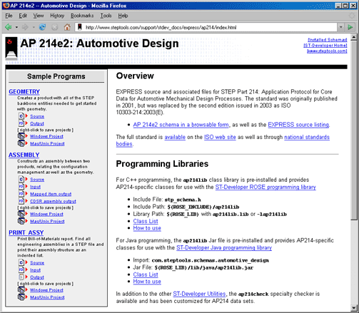 Sample Programs and Schema Docs